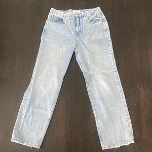 Good American for Zara Collection High Waisted Straight Leg Jeans